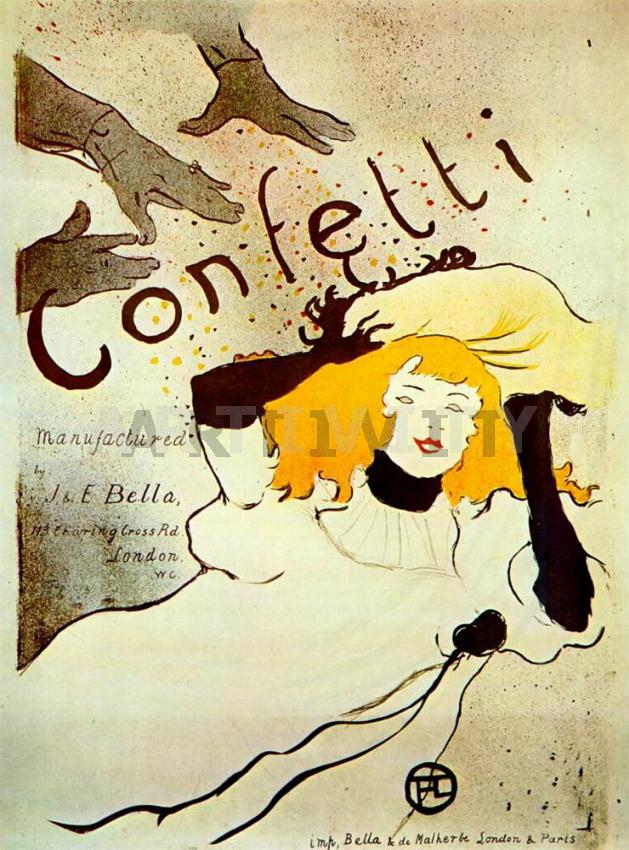 Ανρί ντε Τουλούζ Λωτρέκ - Αφίσα: Confetti - Image 3